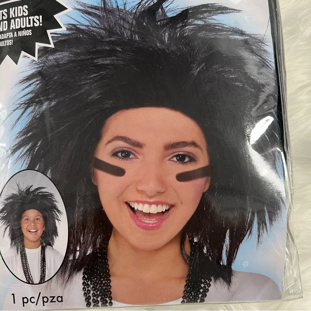 Black Crazy Wig for Kids and Adults NEW Halloween costume spirit week